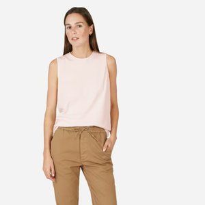 Everlane The Cotton Muscle Tank - Pink - XS